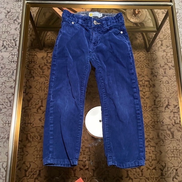 Straight Leg Cord Trousers -Blue Mini Boden Corduroy Pants - Picture 1 of 6